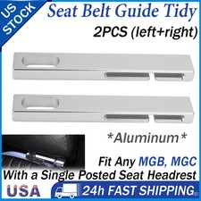 Pair Seat Belt Guide Tidy Aluminium For Mgb Mgc Spitfire Gt6 Tr6 Single Headrest