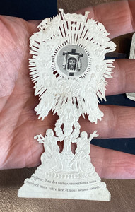 Antique Holy Card Jesus Christ Veronica Veil Holy Face 1800’s