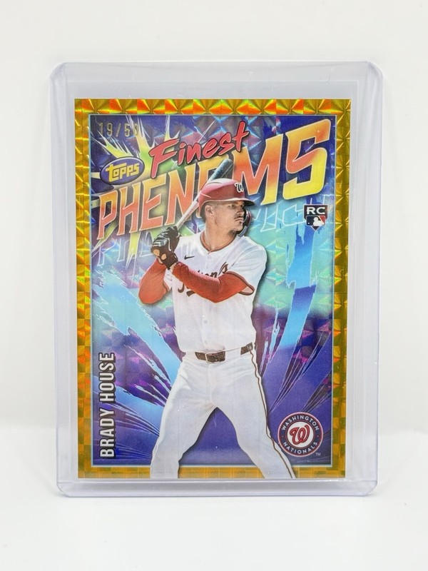 2026 Topps Finest Brady House Phenom Gold Geometric Refractor Nationals FP-15/50