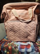 KNITTING BAG Backpack Yarn Storage Organizer Crochet Holder Case Pink LEUDES