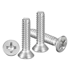 Countersunk Head Bolts #8-32x5/8" 30Pcs Stainless Steel for Home Silver