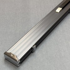 OCW 3/4 Extra Wide Alloy Snooker Pool Queue Case - Gunmetal