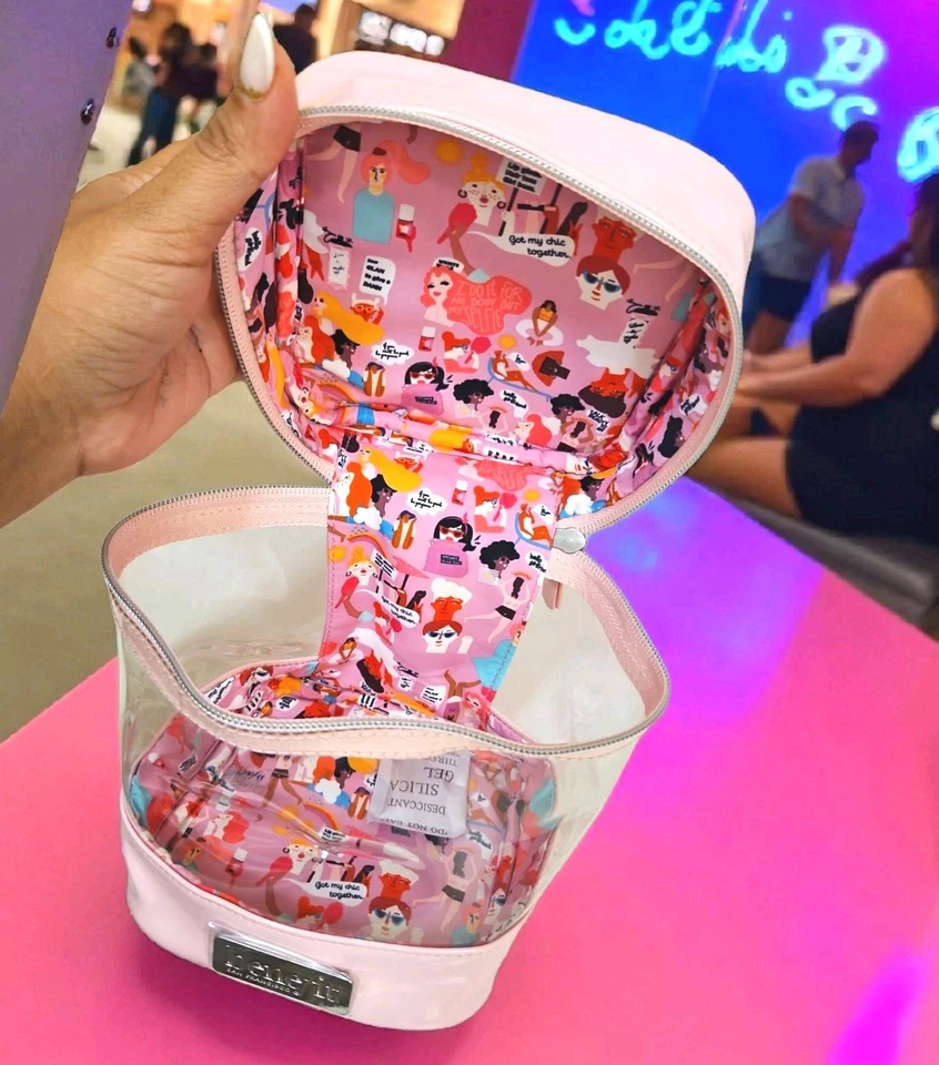 BENEFIT S/F Bolsa de Maquillaje de Belleza Rosa Rectangular para Mujer, Niña o Niña. Foto 4 de 4
