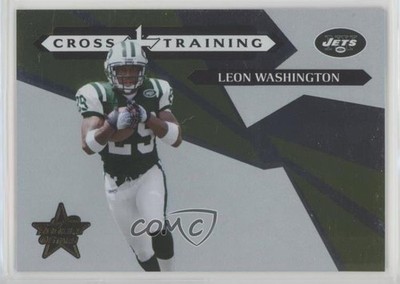 2006 Leaf Rookies & Stars Cross Training Green /100 Leon Washington #CT-5 RC 1s8