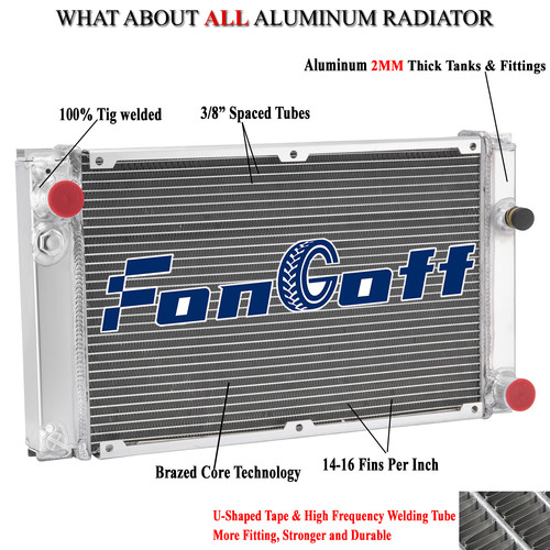GPI Racing Aluminum Radiator For Porsche 944 2.5L / 2.7L Non-Turbo (1983-1988) – Manual Trans