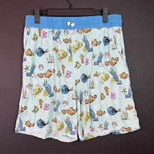 Little Sleepies Disney Finding Nemo Bamboo Pajama Shorts Lounge Womens Large
