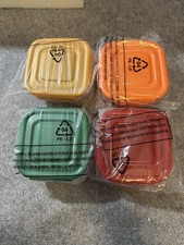 LocknLock Set of 4 Square Food Container Stor...