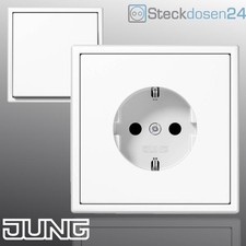 Jung Steckdose LS990 Alpinweiß  Schuko Steckdosen Schalter Rahmen Wippe Dimmer