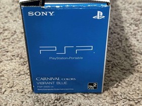 Sony PlayStation PSP 3000 Blue with Box | Charger | Battery - SHIP IN 1-DAY