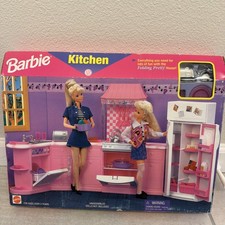 Juego de Cocina Barbie Vintage NRFB Plegable Bonita Casa Mattel Nuevo En Caja