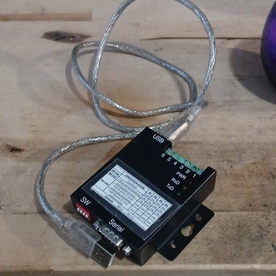Coolgear USB to Serial Adapter USBG-COMI-M RS-232/422/485 DB9 DIN Rail Mount