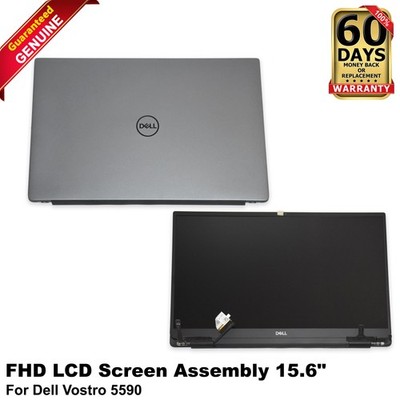 Dell Vostro 5590 15.6'' FHD LCD Screen Display Complete Assembly Gray - XT4FT
