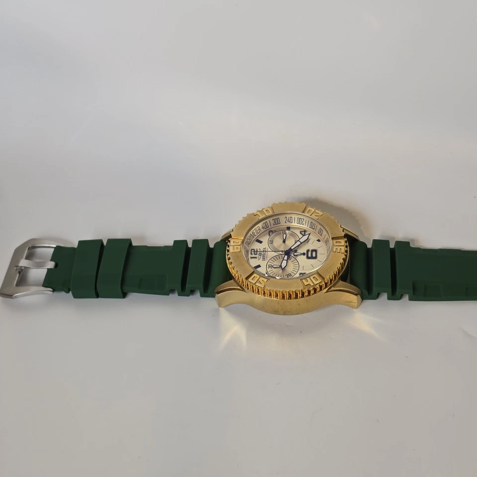 Reloj Hombre Invicta Sea Spider Cronógrafo Oro Verde 15242 50mm Foto 4 de 4