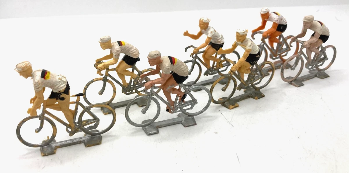 Figurine Quiralu Grand Cycliste Tour De France - Coureur Vélo En Métal, Jouet Vintage