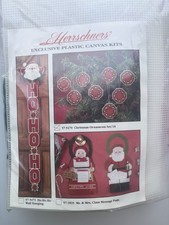 Ornaments Set Of 18 Herrschener's Exclusive Plastic Canvas Kit 57-5470 1993 NIP