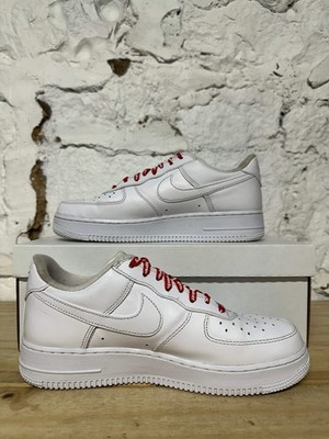 Nike Air Force 1 Low Supreme White Men's Size 8.5 Pre-owned