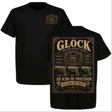 Glock In Glock We Trust T-Shirt Vintage Tactical Front Back Graphic Tee Gift