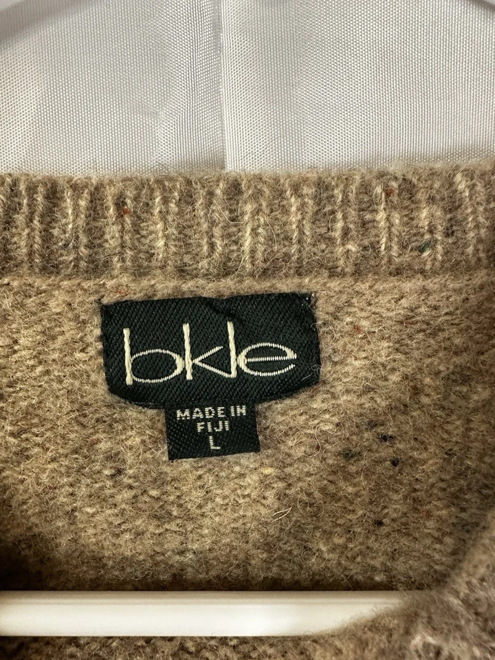 Женский большой пуловер BKLE свитер шерстяная смесь  - Изображение 3 из 4