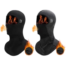 2pcs Balaclava Face Ski Mask Scarf Fleece Winter Face Covering Cold Weather Gear