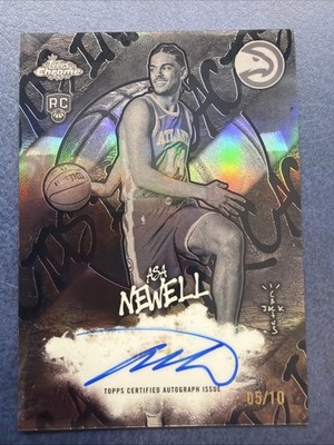 2025-26 Topps Chrome Cactus Jack Ink Asa Newell Rookie RC Auto Black 5/10 #CI-AN