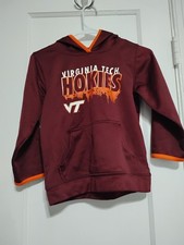 Virginia Tech Hokies Boys' Performance Hoodie Sweatshirt Maroon Size Small 6/7