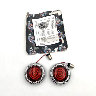 Custom Dynamics Chrome Ringz Rear Flat 1156 Turn Signal Harley Touring Softail