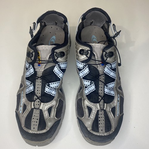 Salomon Walking Shoes Women Size 10 Blue /gray Color Contagrip 643001 - Picture 3 of 10