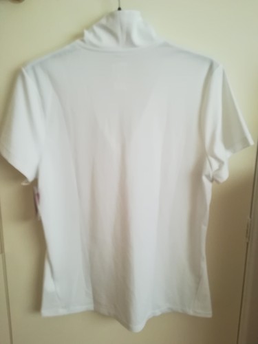 Wilson sport T shirt Moisture Control with collar White Large NWT - Picture 8 of 11