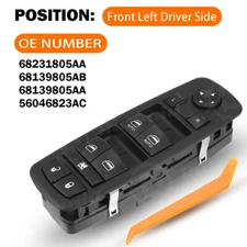 Left Master Power Window Control Switch For 11-17 Dodge Charger Chrysler 200 300