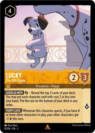 Lorcana Lucky - The 15th Puppy (8/228) Into the Inklands NM