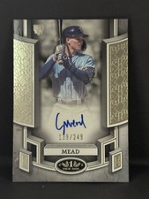 2024 Topps Tier One Curtis Mead Break Out Auto Rookie Card /249 #BOA-CME Rays