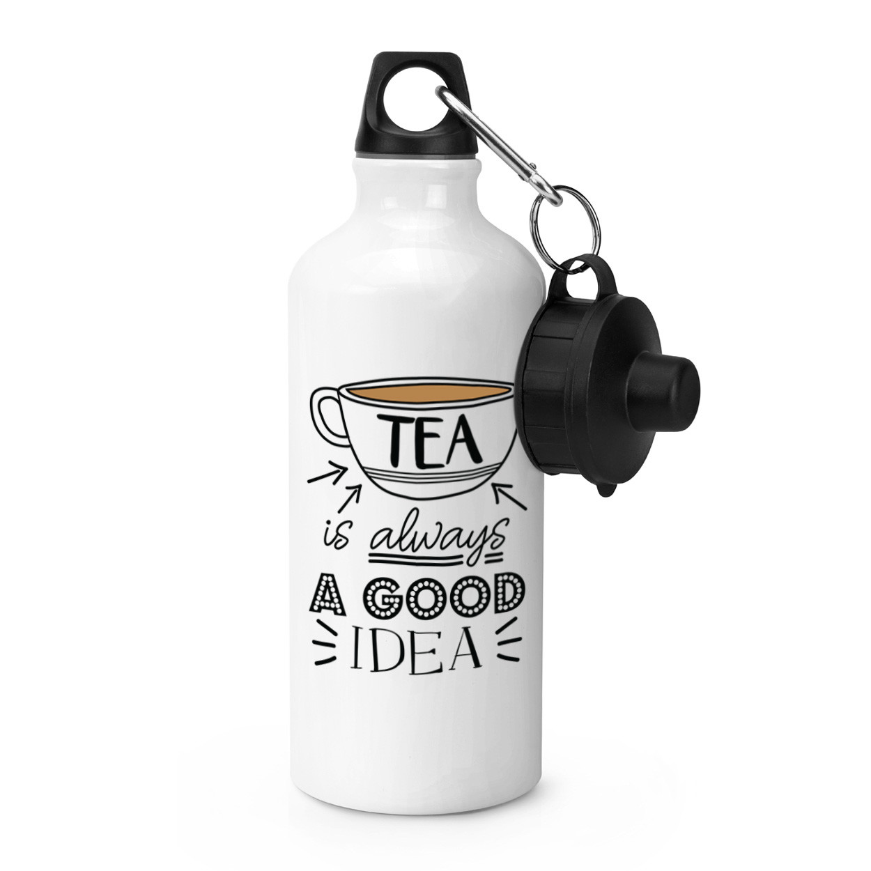 Tea Is Always A Good Idea Sports Drinks Bottle - Funny Earl Grey English