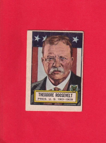 1952 Topps Look 'n See #6 Theodore Roosevelt F Fair (marked on back) #30793