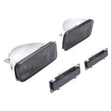 Smoke Lens Front Bumper Turn Signal & Side Marker Light Combo For Chevrolet Camaro 1985-1992