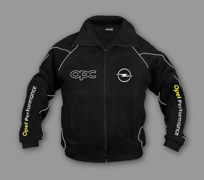 Mens Opel OPC Sport Racing Fleece Jacket Sweatshirt Apparel Embroidered