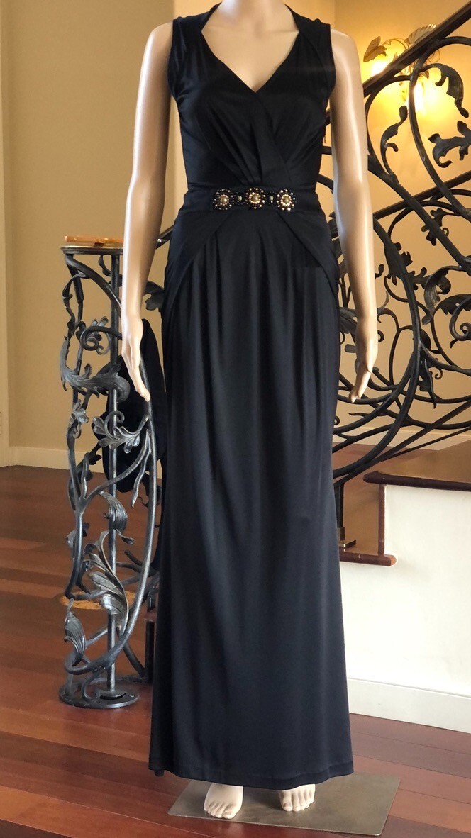 blumarine evening dress Blumarine White Jersey Maxi Dress main image 0