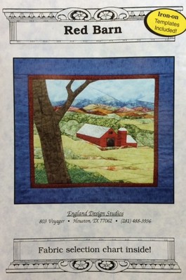 Red Barn Landscape Art Quilt Pattern By Cynthia England Design