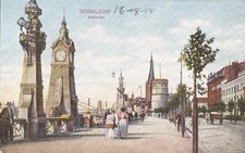 Düsseldorf, GERMANY - Rheinuler - Rhein Promenade - long dresses, wagon