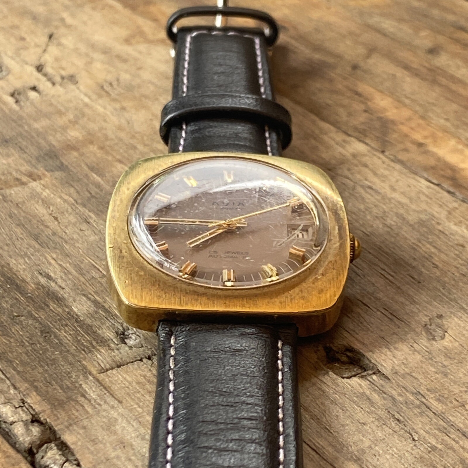 Avia Matic Date Window Automatic Winding Vintage … - image 10