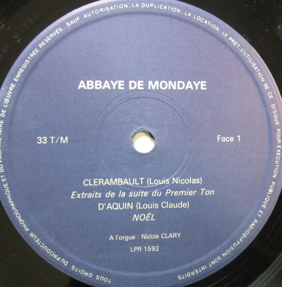 ORGVES & Office Choral Communautaire Abbaye de Mondaye 10" Vinyl NEAR MINT - Image 3 of 4