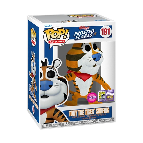 Funko Pop! Vinyl: Kellogg's - Tony the Tiger Surfing (Flocked) (SDCC) - San...