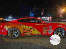 Lightning Mcqueen Racing Car Decal Custom Wraps For Advertising Car Wrap