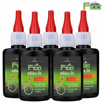 5x Dr. Wack F100 eBike-ÖL E-Bike Kettenöl Kettenspray 50 ml
