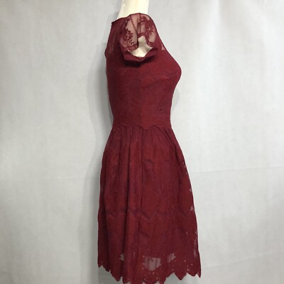 francesca's burgundy dress Embellished Halter Top  Arabellaa