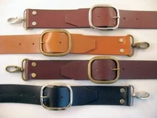 1.5" Sturdy Leather Adjustable Crossbody Luggage Bag Replacement Strap 6 lengths