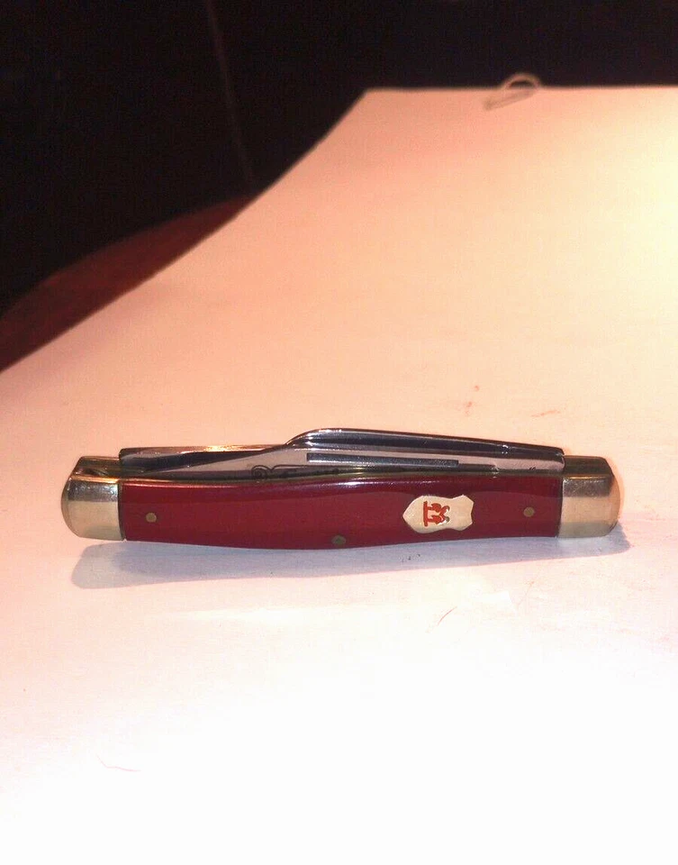 Robert Klaas 接吻起重机 Stockman KC32 "Cattleman" 3 刀片口袋刀 - 状况完好 — 第 2/4 张图片