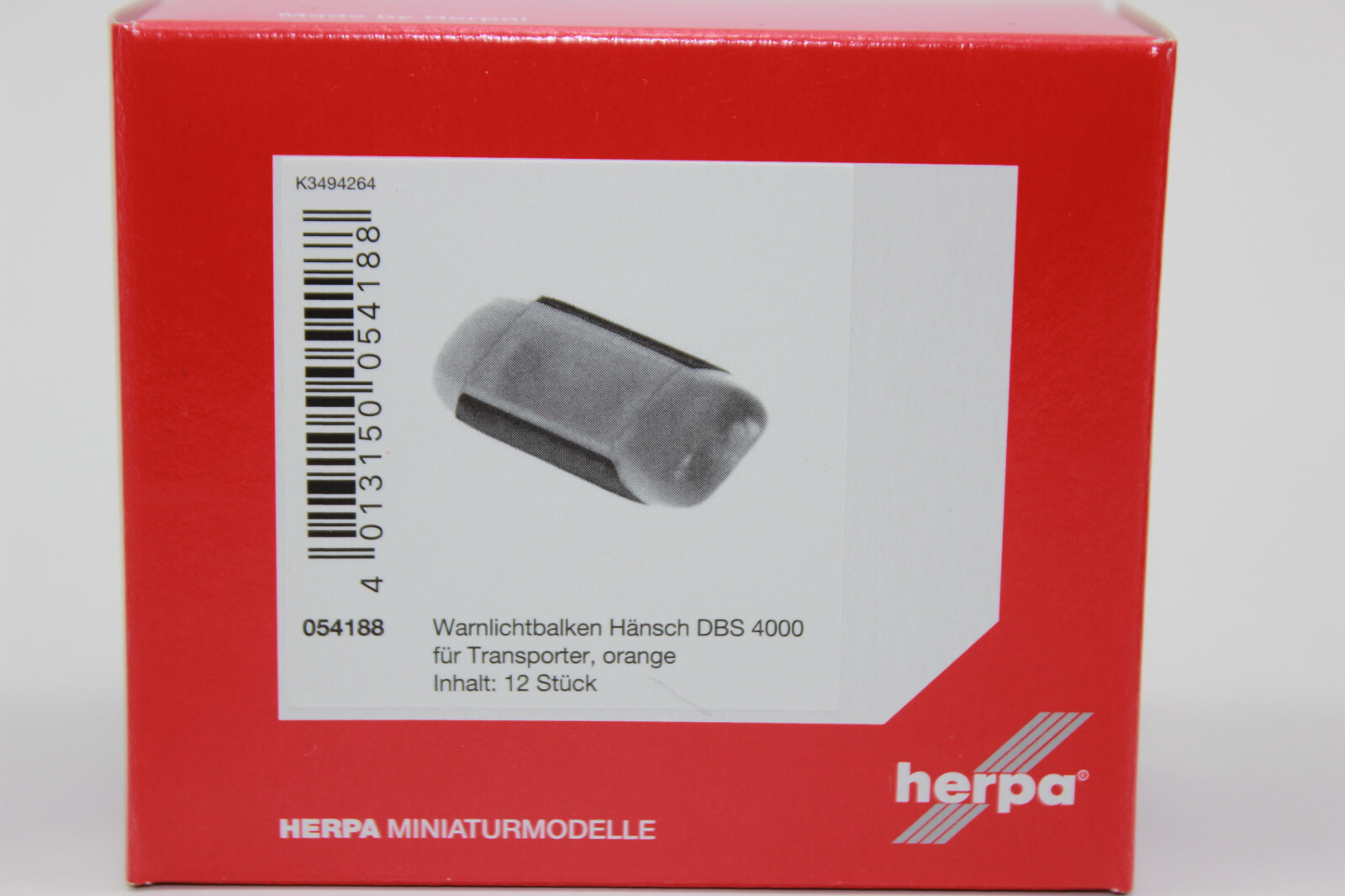 Herpa 054188 Warnlicht BAR Hänsch DBS 4000 for Transporter 1:87 H0 New Boxed