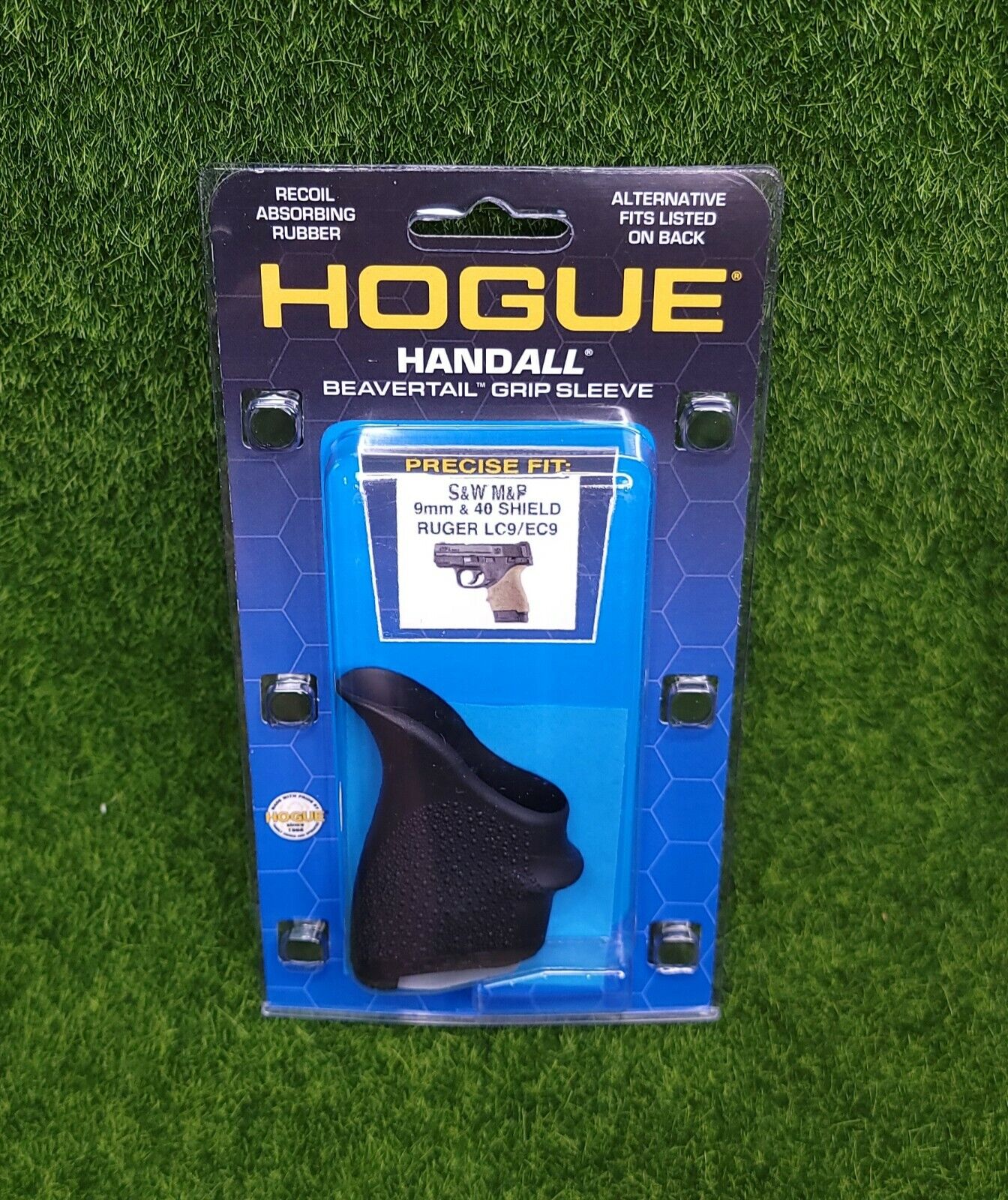 Hogue HandAll Beavertail Grip Sleeve S&W Shield 9/40, Ruger LC9/EC9 - 18400