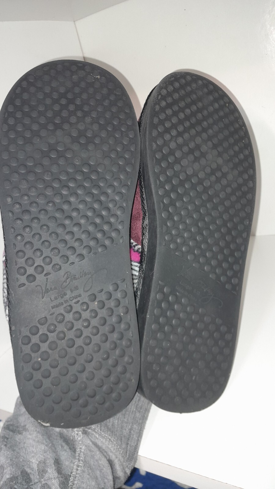 Vera Bradley Womens Slippers Size 910 Plum Rosewood Slides Hard Sole Slip On eBay