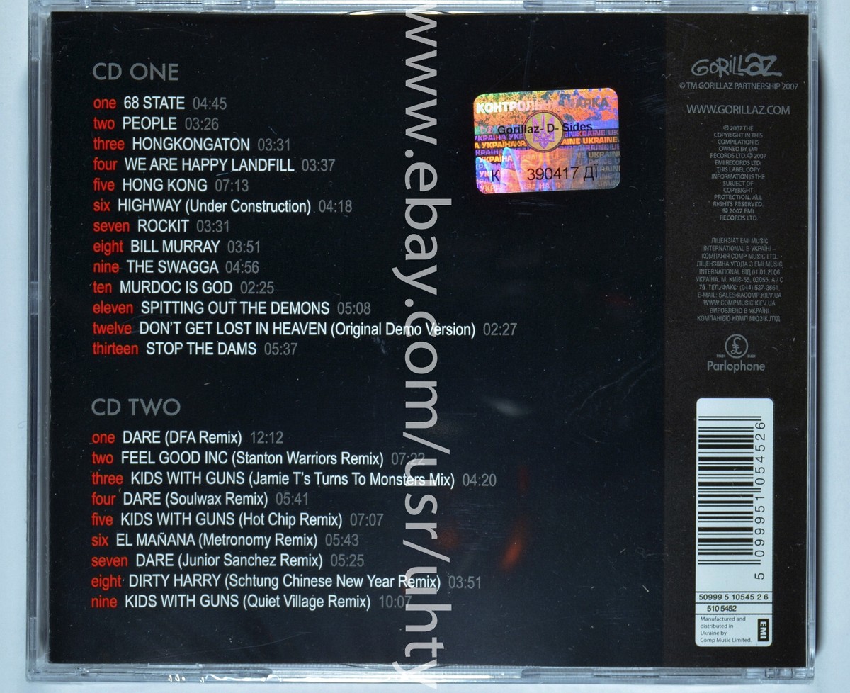 GORILLAZ D-SIDES RARE UKR ORIGINAL 2CD LEFTFIELD TRIP HOP